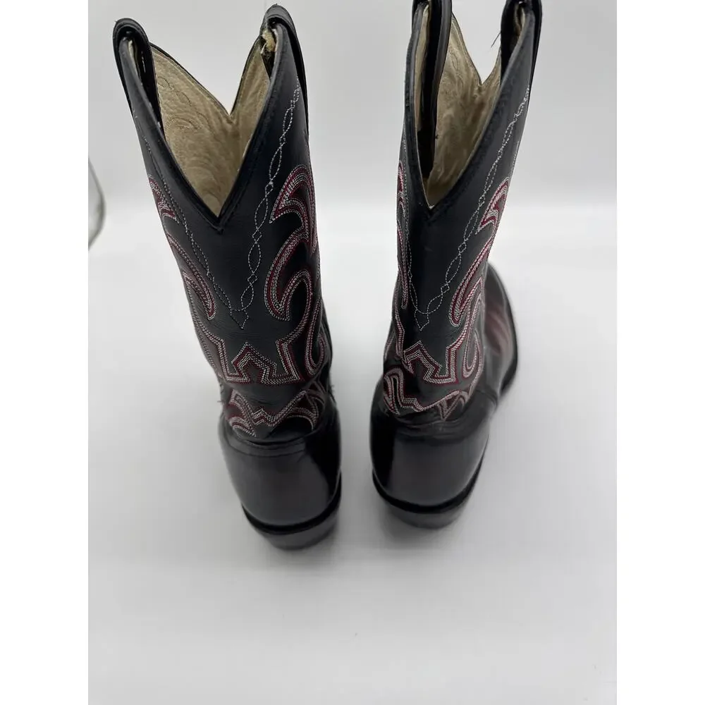 Durango‎ Black & Dark Brown With Red stitch LEM315 12EE Mens